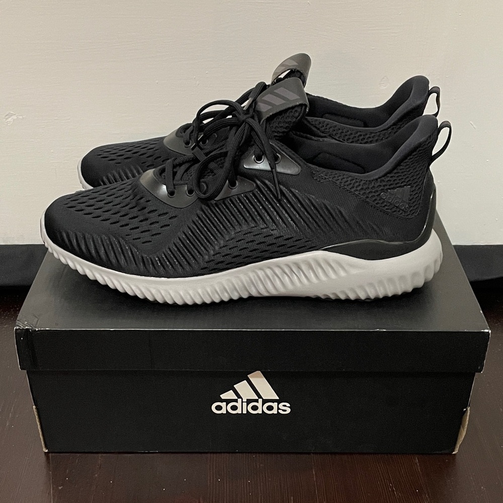 adidas Men's alphabounce em m Running Sneakers In Black & White